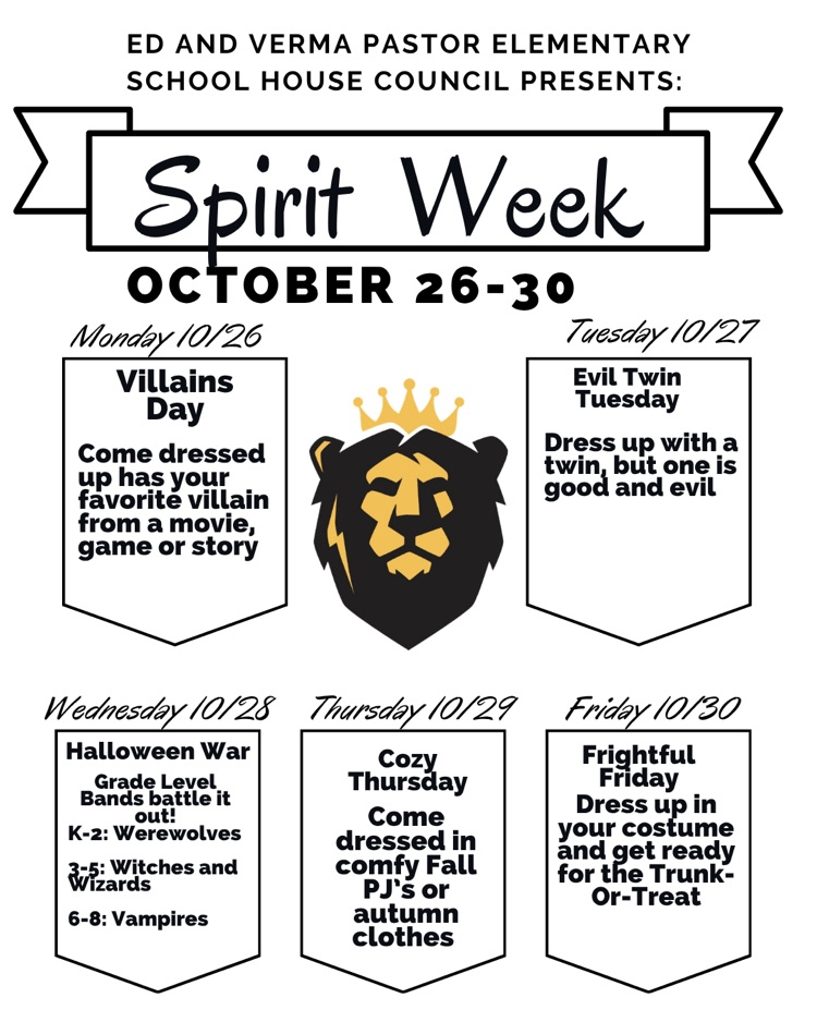 spirit week flyer
