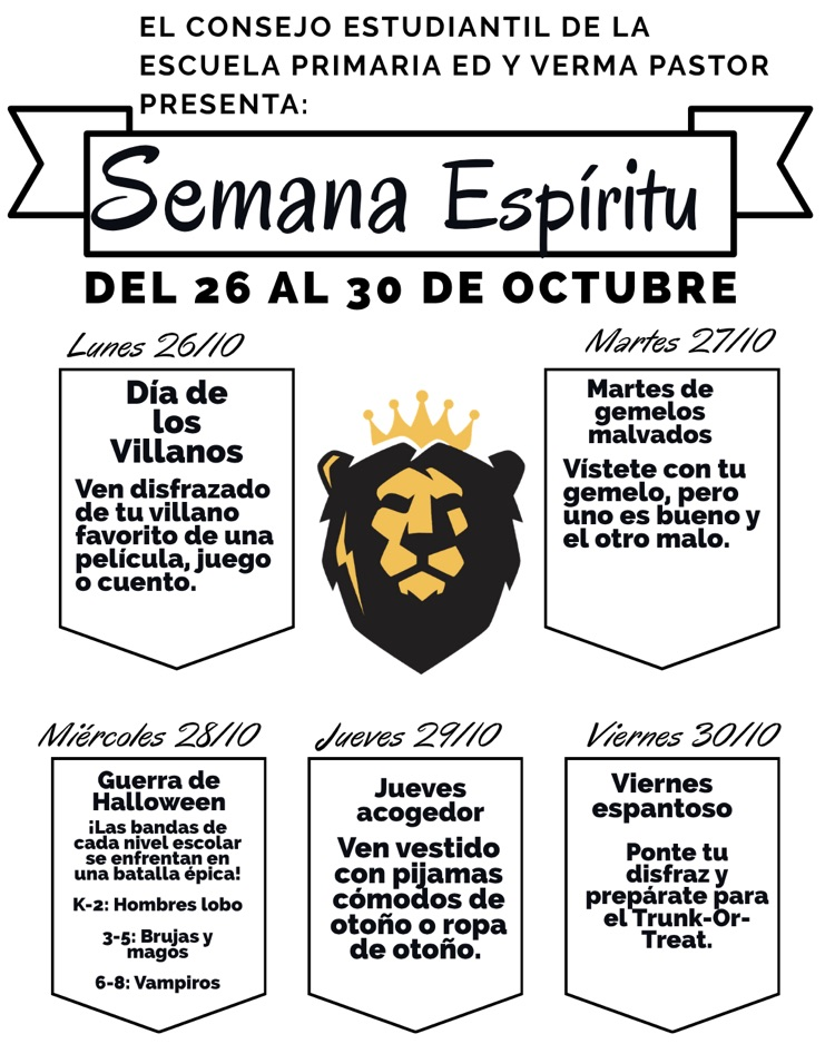 spirit week flyer