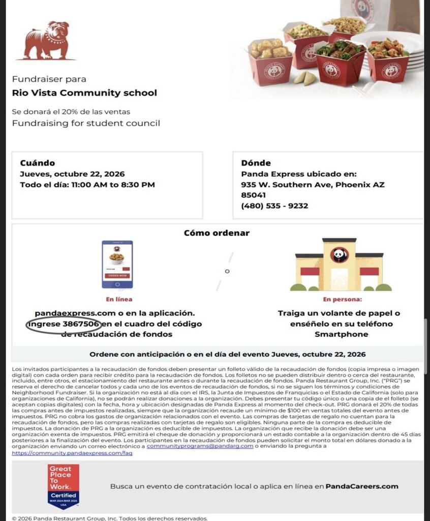 RV Fundraiser 