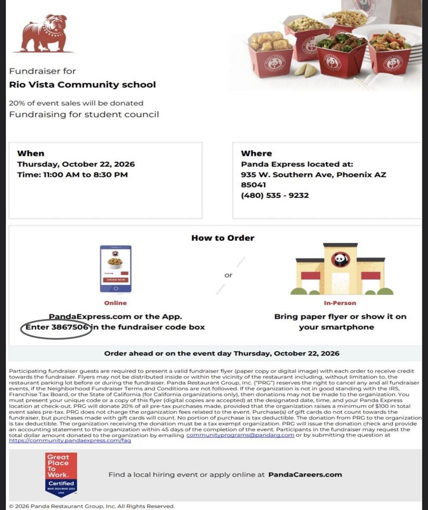 RV Fundraiser 