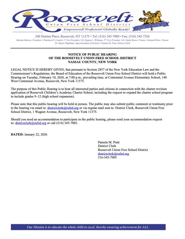 notice of public hearing