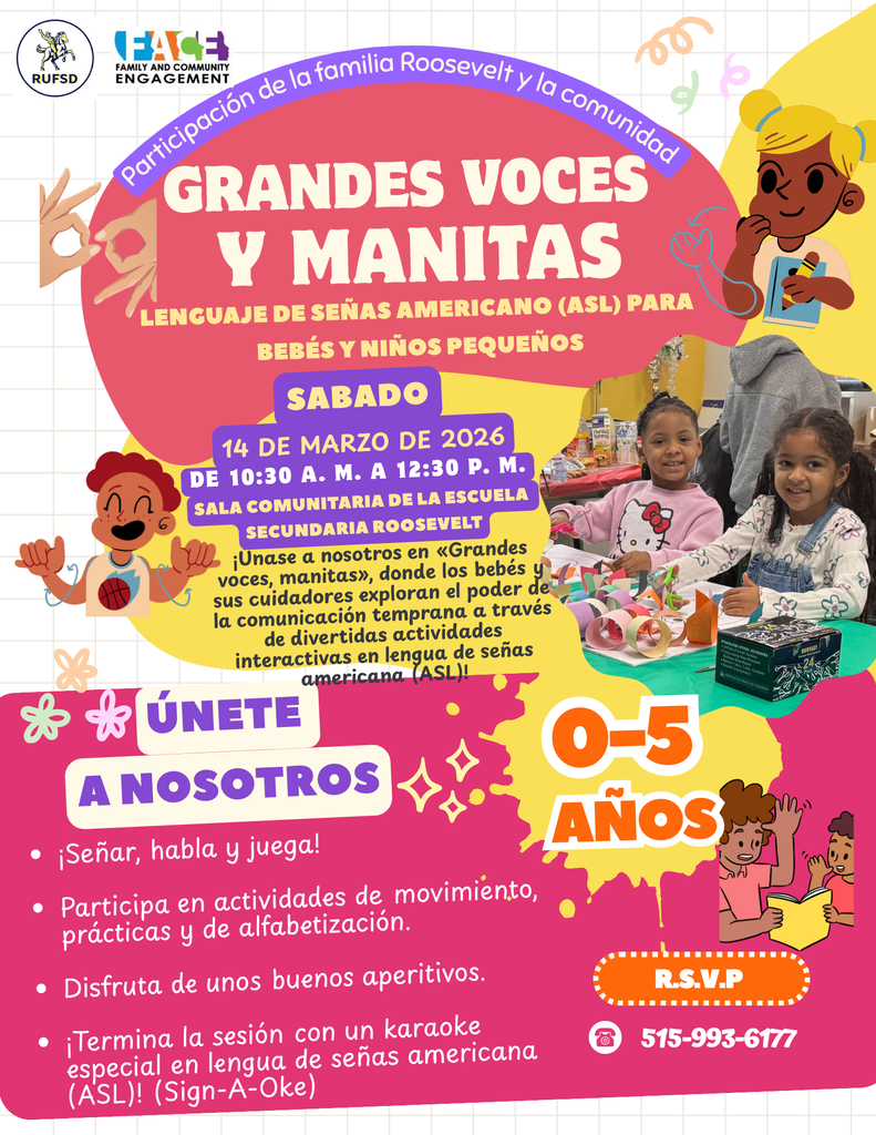 American Sign Language Basics Event Flyer Spanish 