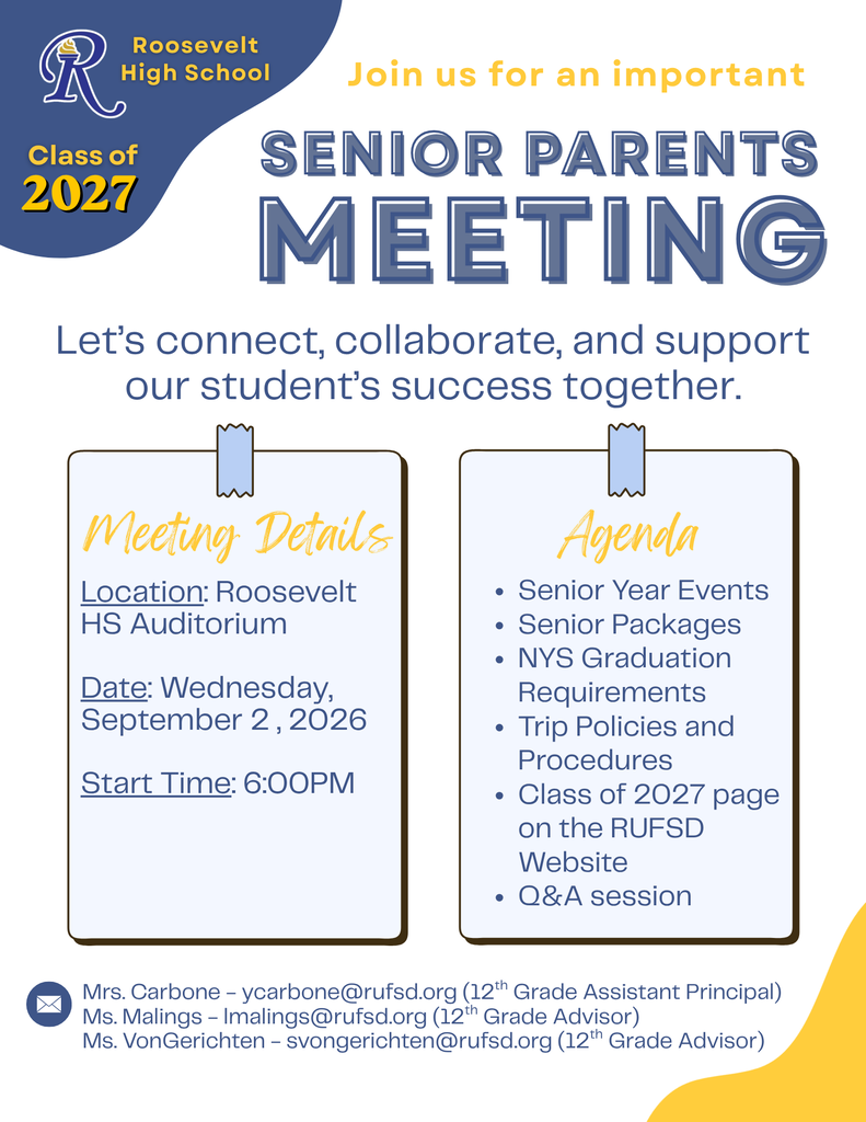 Senior Meeting 9/2 @6pm