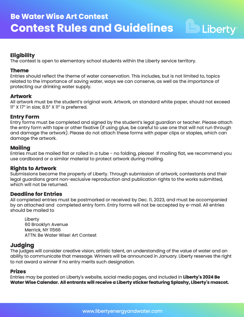 water wise art contest