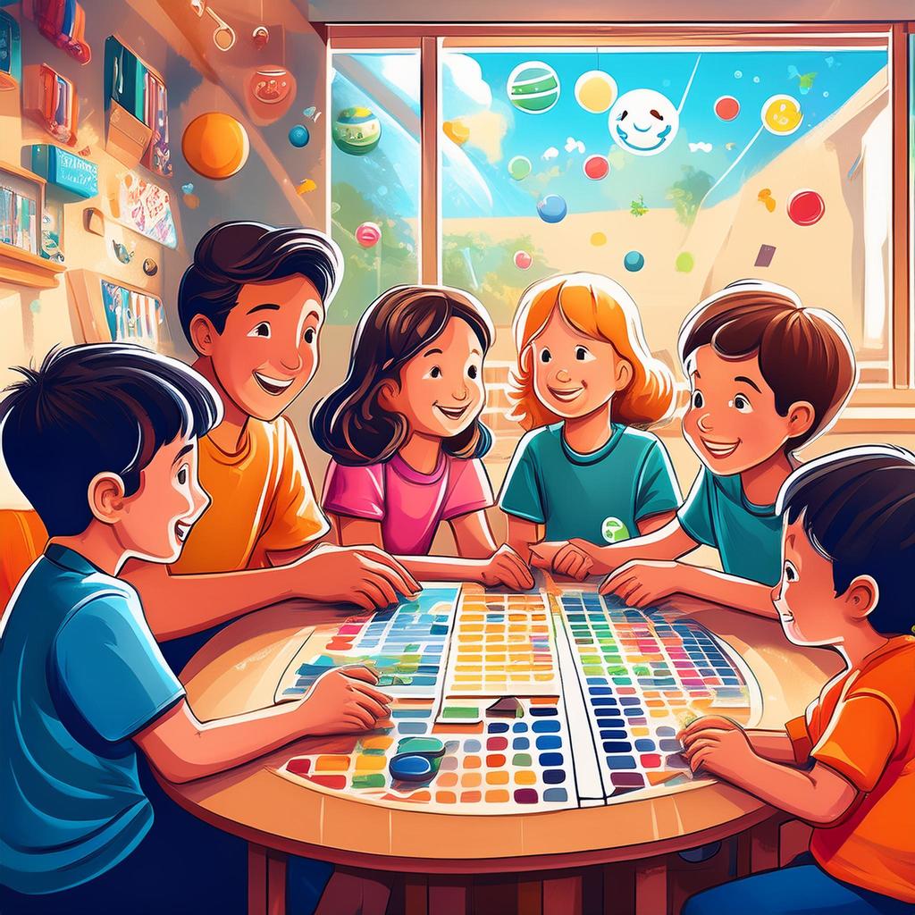 Kids playing games