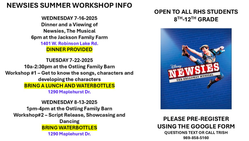 Fall Musical Prep Info