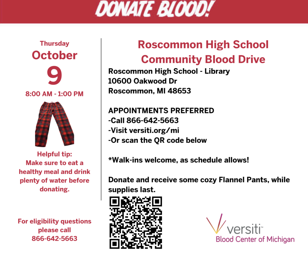 RHS Blood Drive Info
