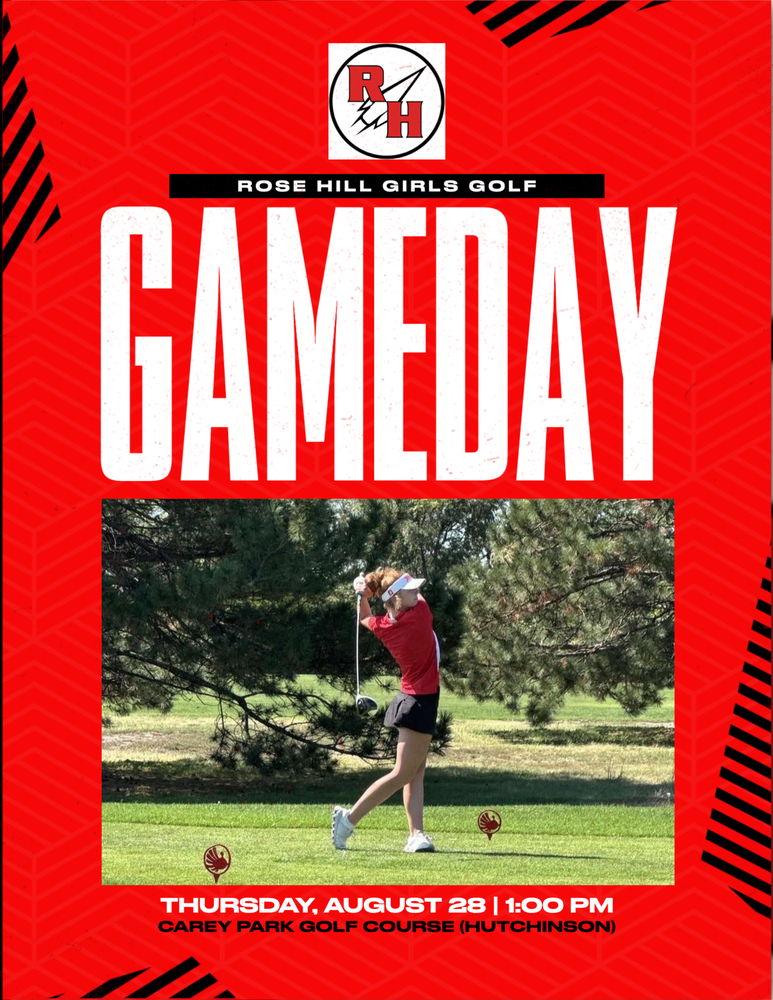 Girls golf game day flyer.