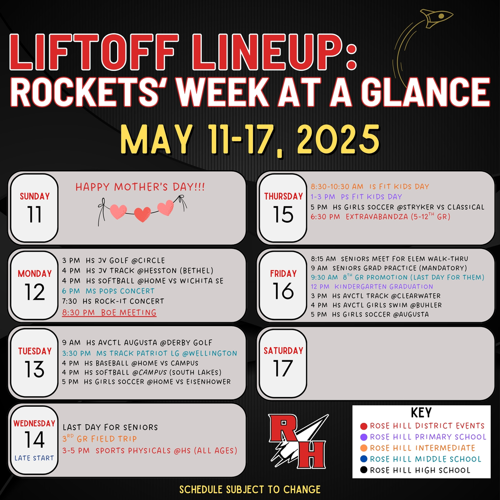 Weekly calendar