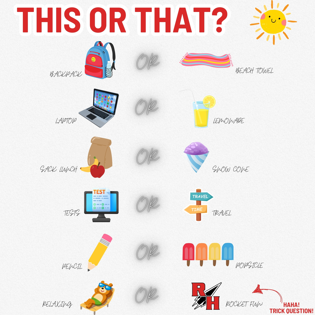 This or That -- school vs summer edition