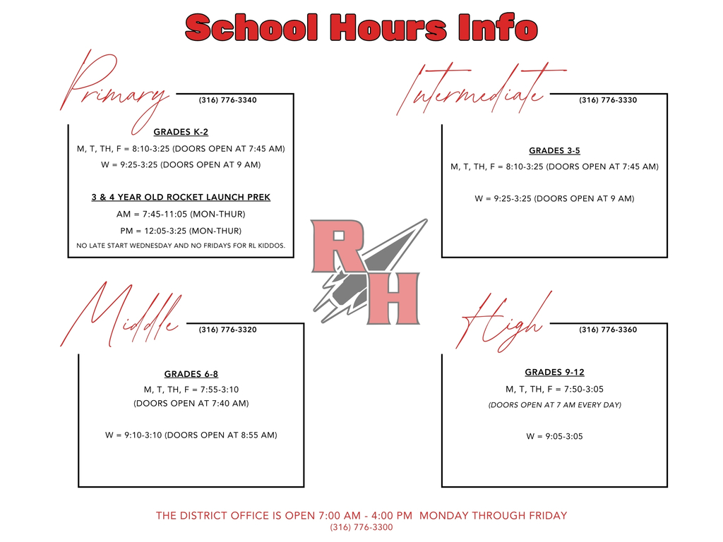 School Hours 2025-2026