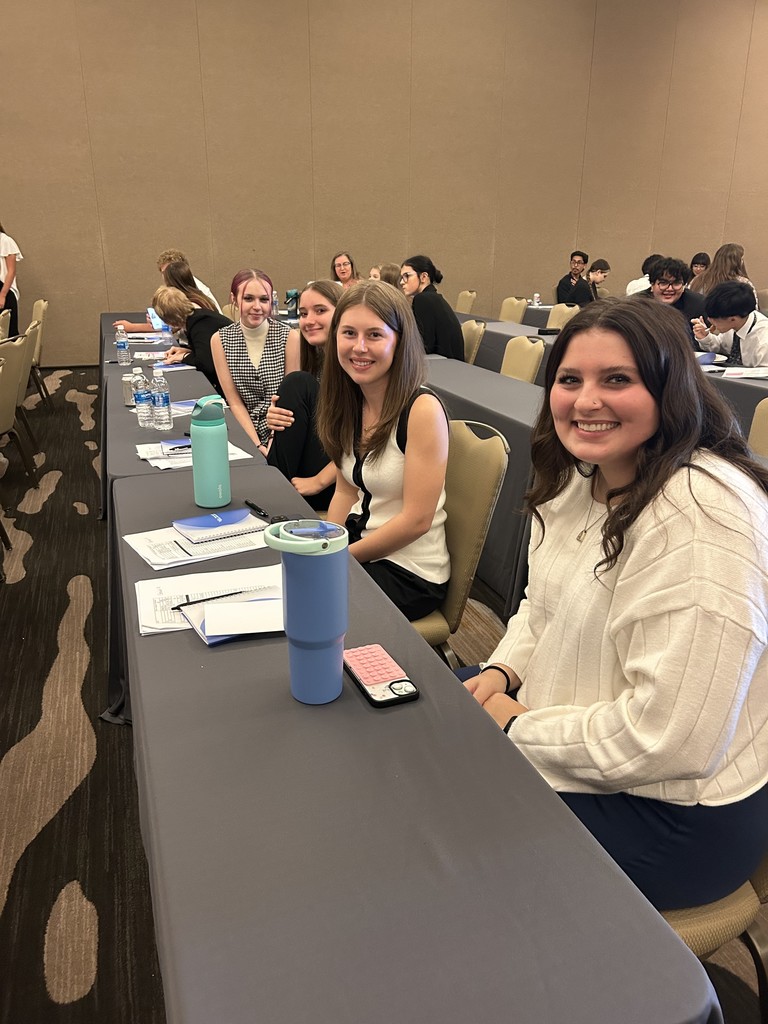 HOSA officers in meeting at Hyatt