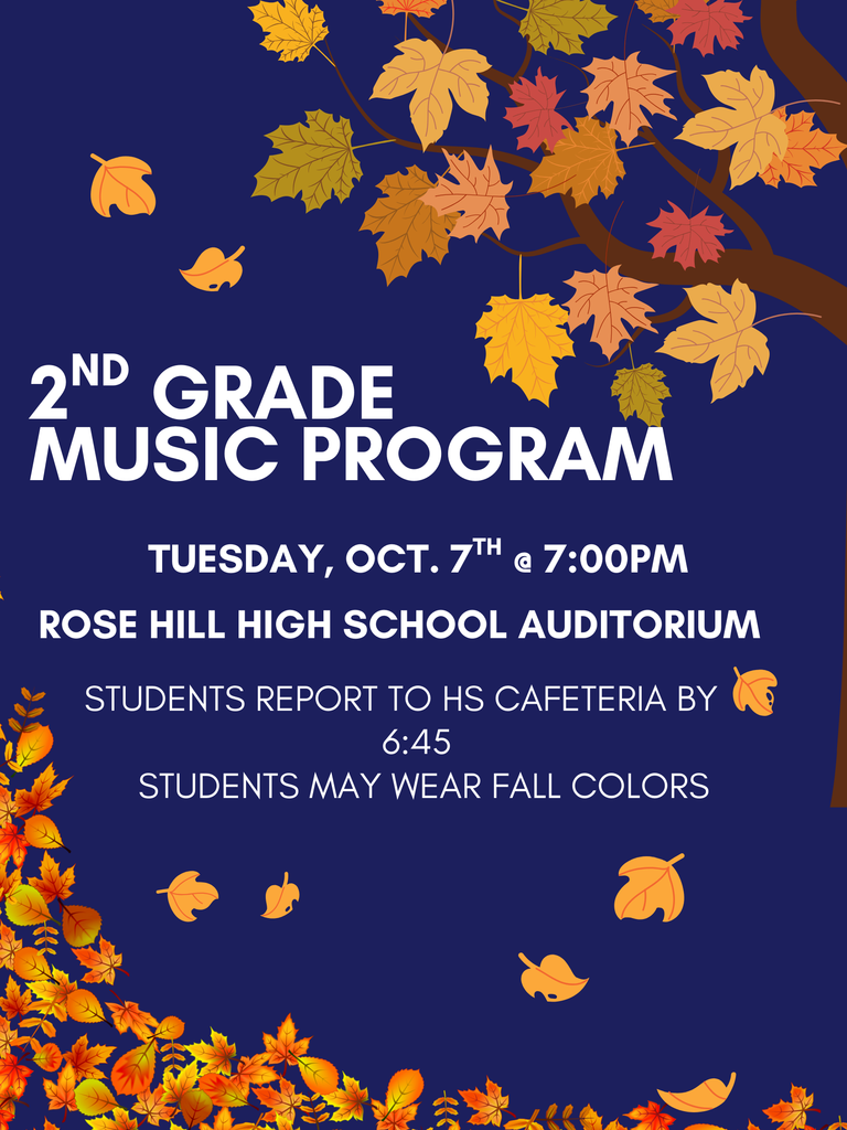 Blue Brown and White Fall Music Festival Poster