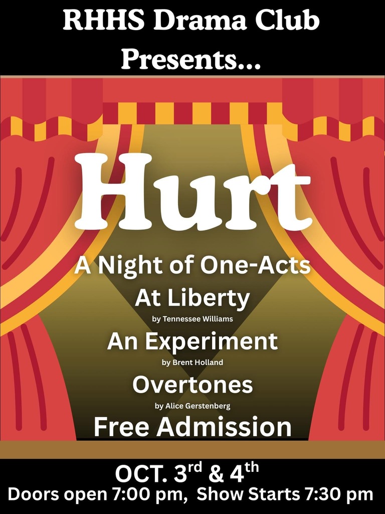 HURT flyer for drama department