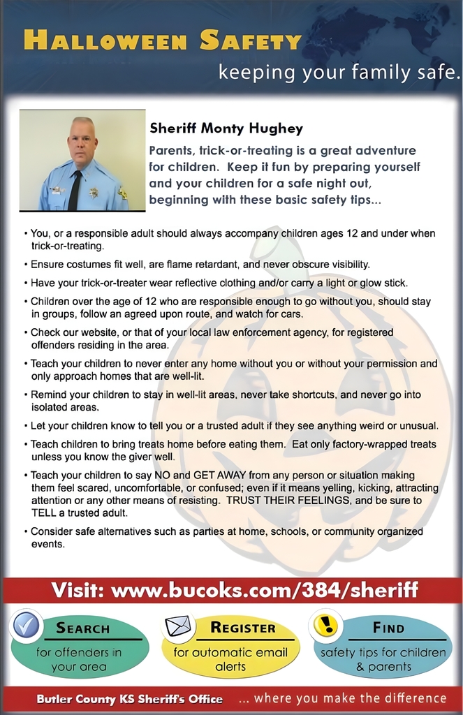 Halloween Safety Tips from BuCo Sheriff