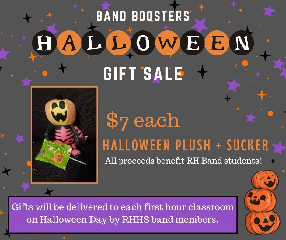 Halloween Band Fundraiser - plush and sucker