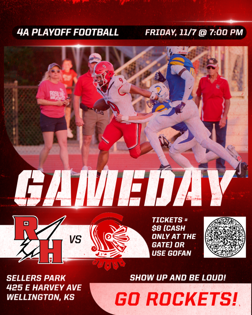 4A Football Regional Playoffs tonight -- Rose Hill vs Wellington in Wellington at 7 PM