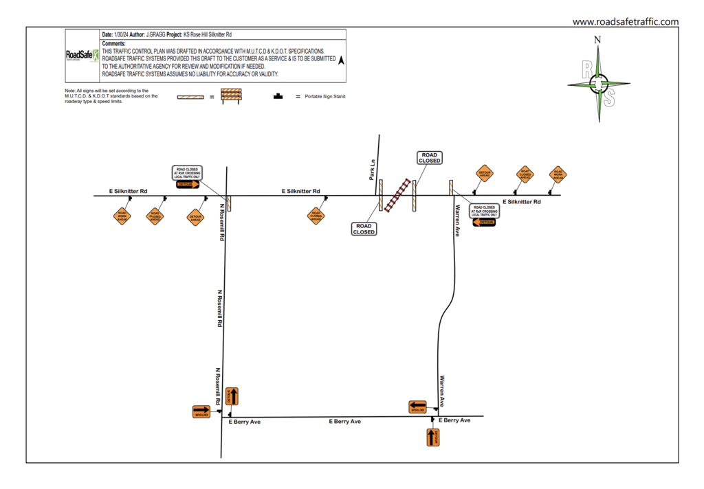 BNSF Road Closures and information