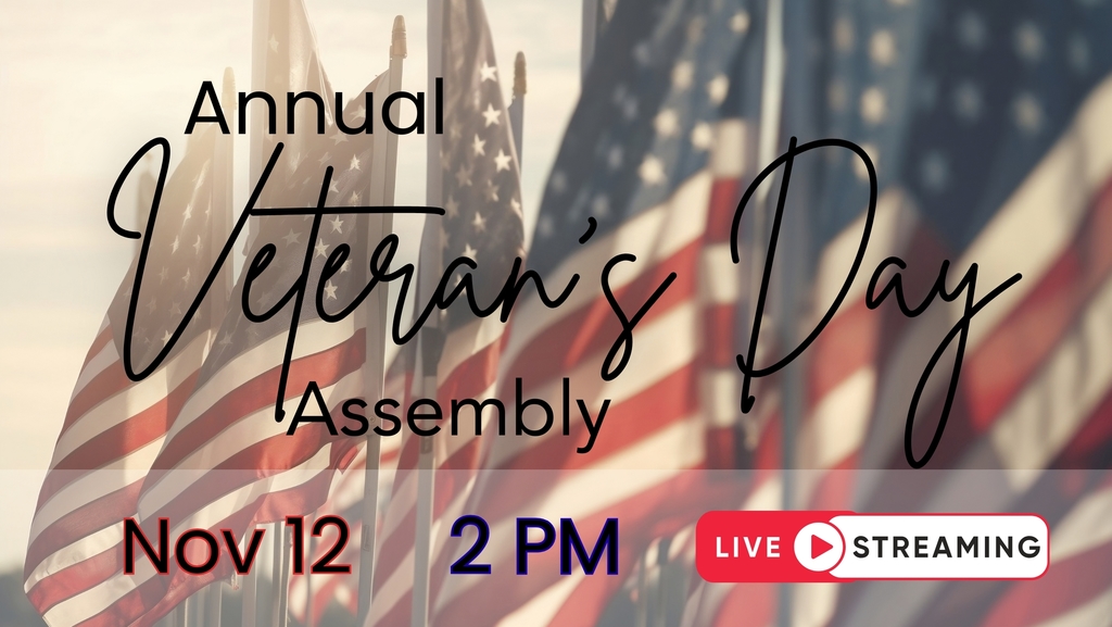 Veteran's Assembly Nov 12 at 2 PM will be live-streamed