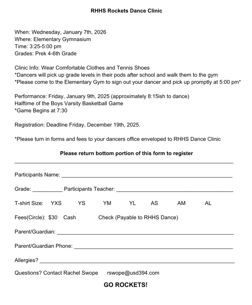 Dance Clinic January 7