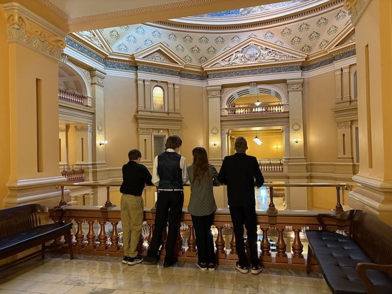 RHMS Boys at the KS Capitol