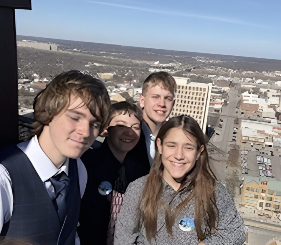 RHMS Boys at the top of the KS Capitol