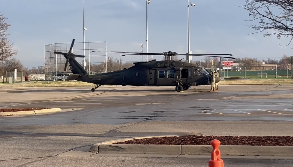 Blackhawk landing