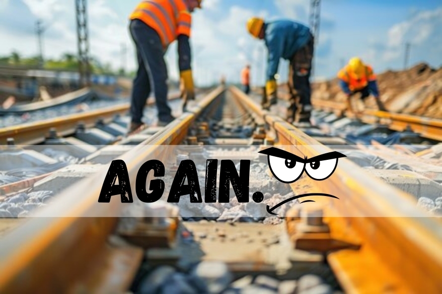 RR Crossing Work Again graphic