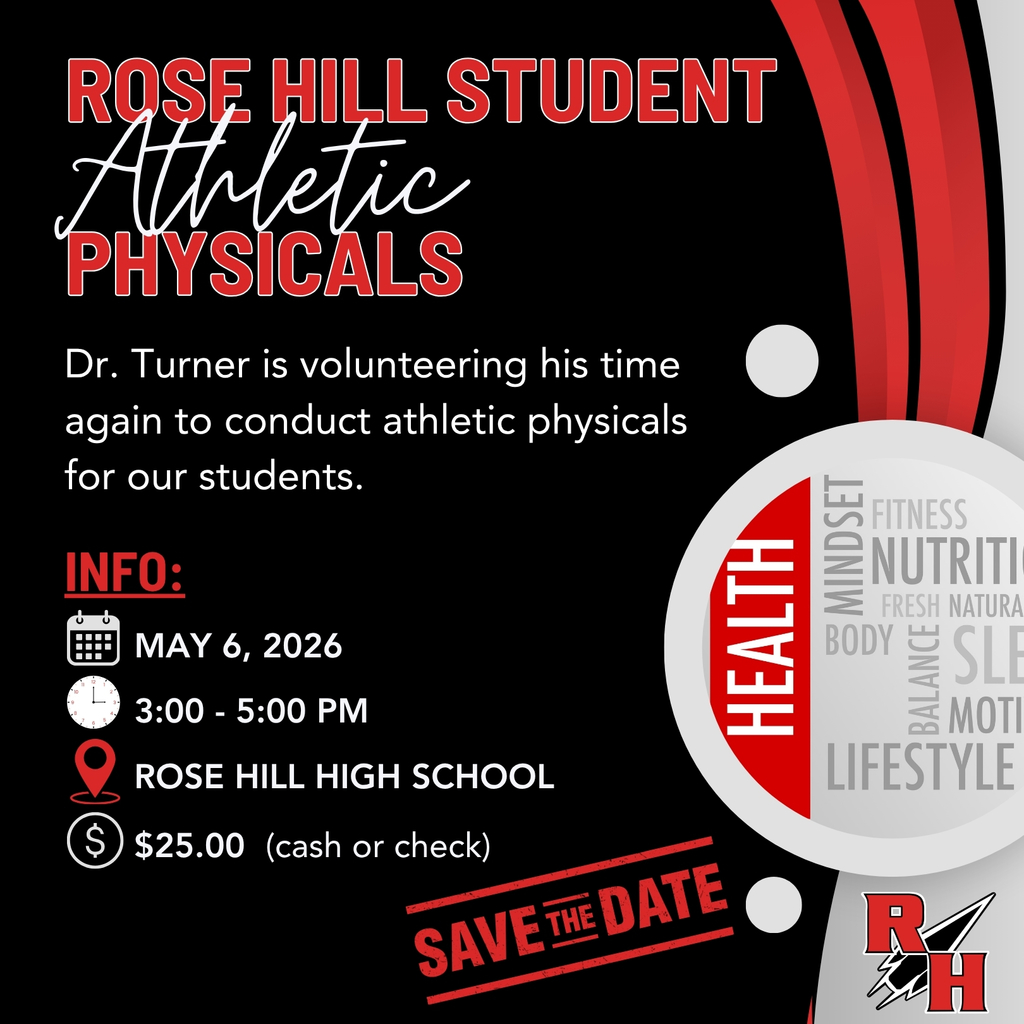 Sports Physicals May 6 at the HS