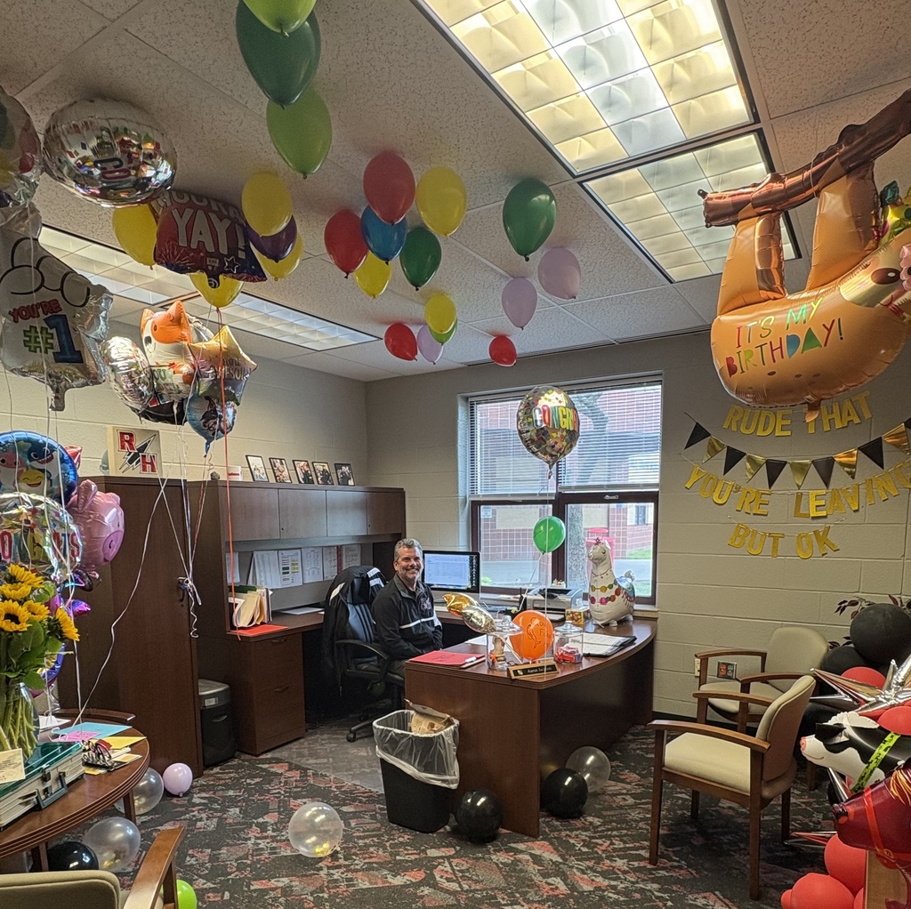 Mr Jackson's office on last day filled with balloons