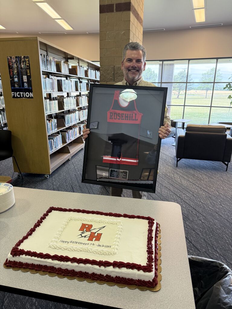 Mr Jackson and retirement cake