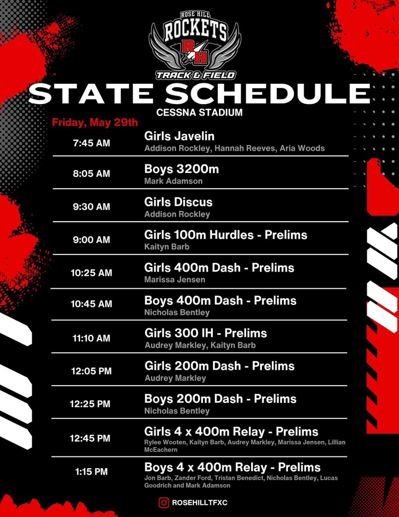 Friday - State Track