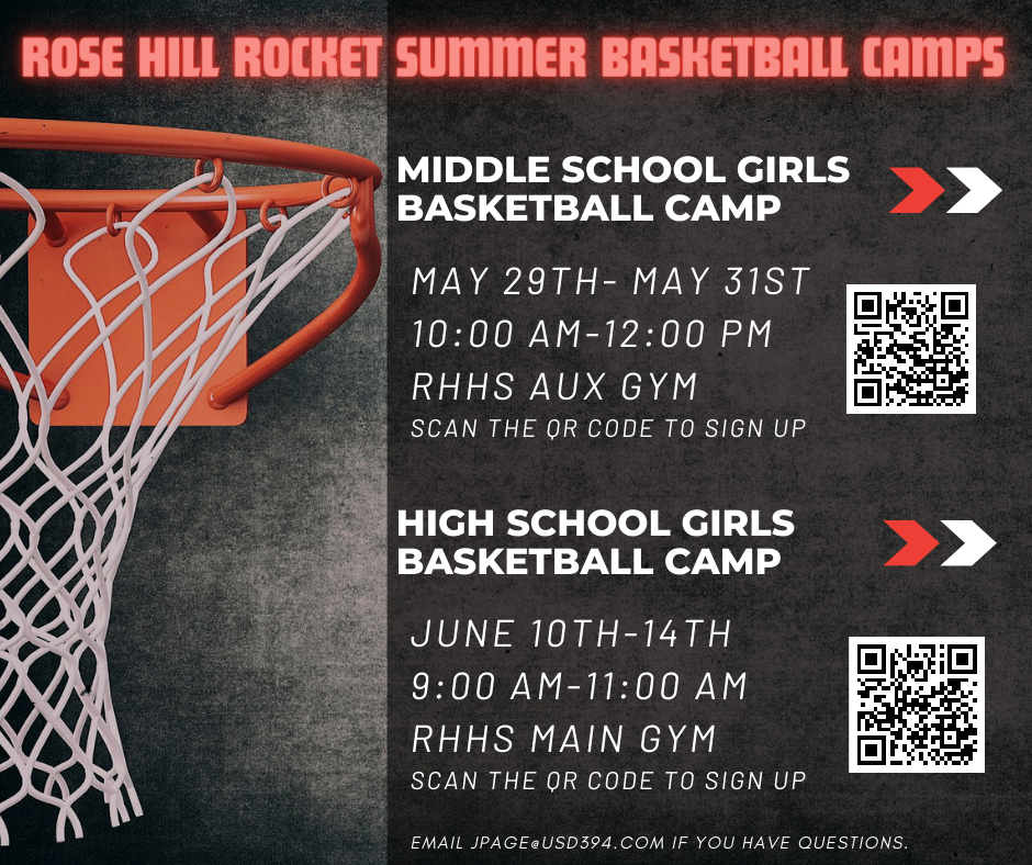 Rocket Hoops Girls Bball Camps this summer