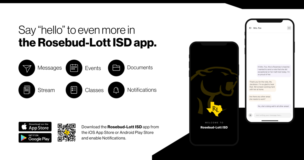 Download the new Rosebud-Lott ISD app