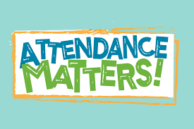 Attendance Matters on an aqua background
