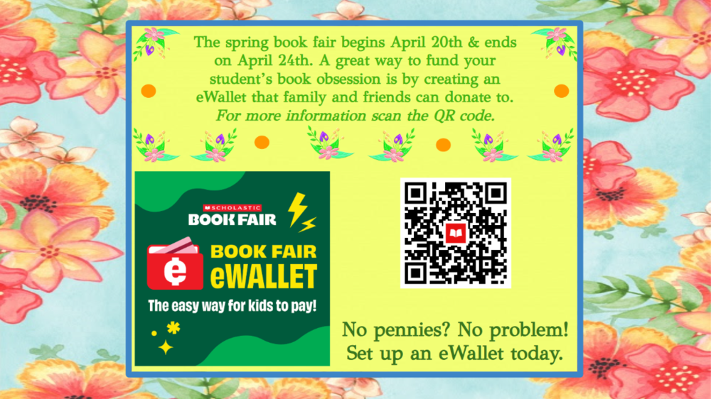 spring book fair april 20-24 how to create an e wallet qr code