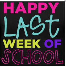 Last week of school neon and black