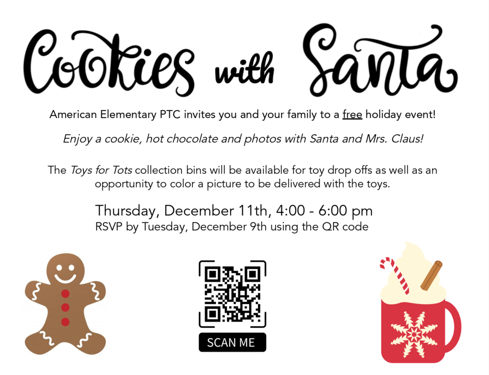 Cookies with Santa flyer