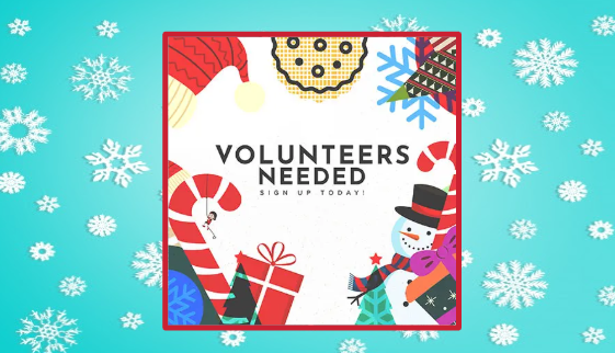 volunteers needed sign up today