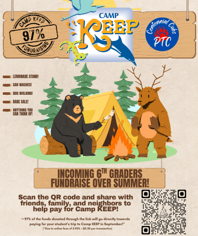 Camp Keep fundraiser qr code