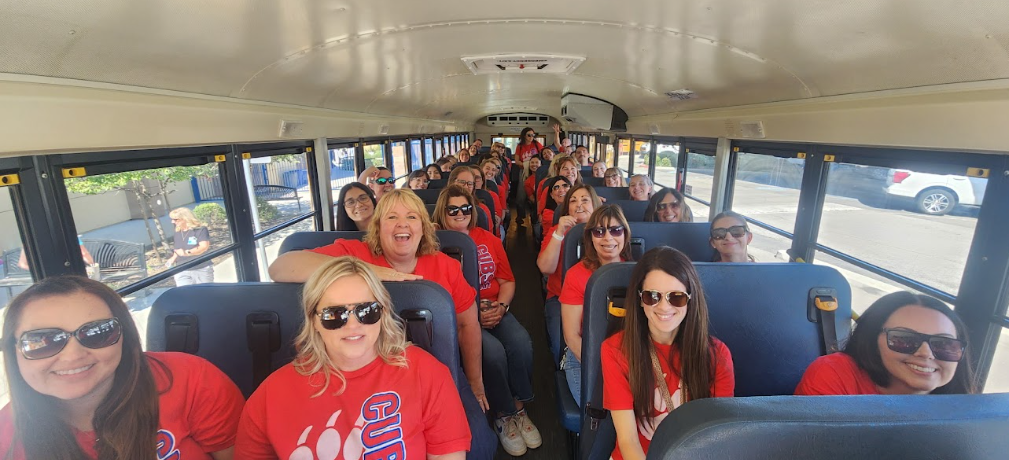 teachers on a bus