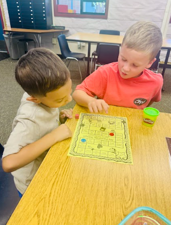 students working together