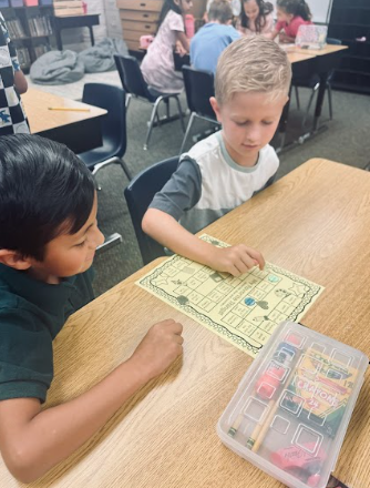 students working together