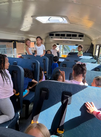 students on a bus