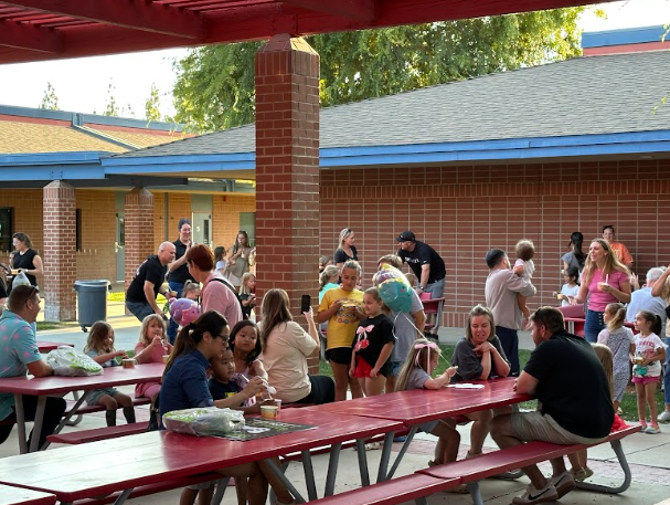 families with ice cream