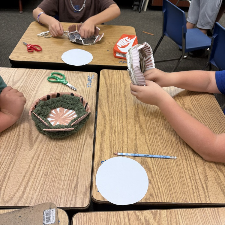 students making baskets