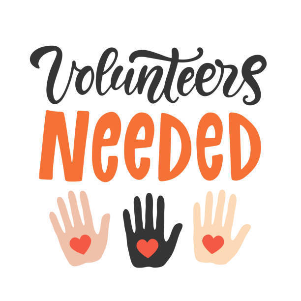 volunteers needed with hands and hearts