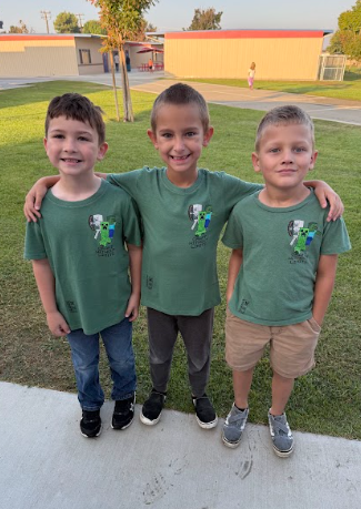 students dressed alike