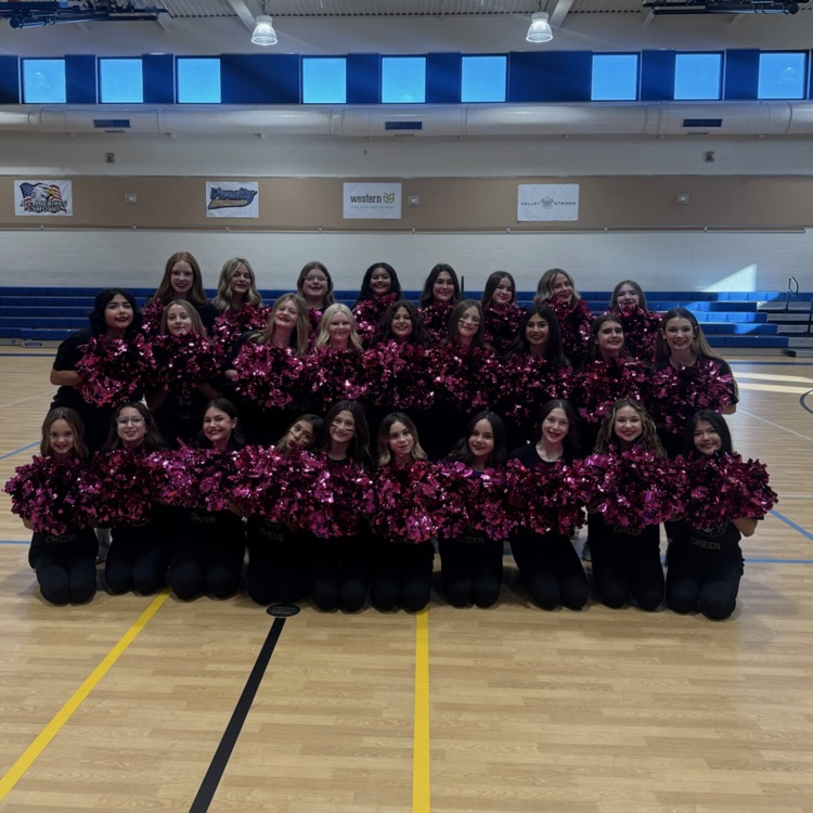 RMS Cheerleaders showed their support with pink pompoms for Breast Cancer Awareness month. 💕