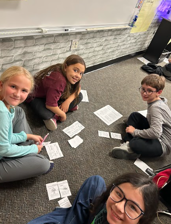 students with papers